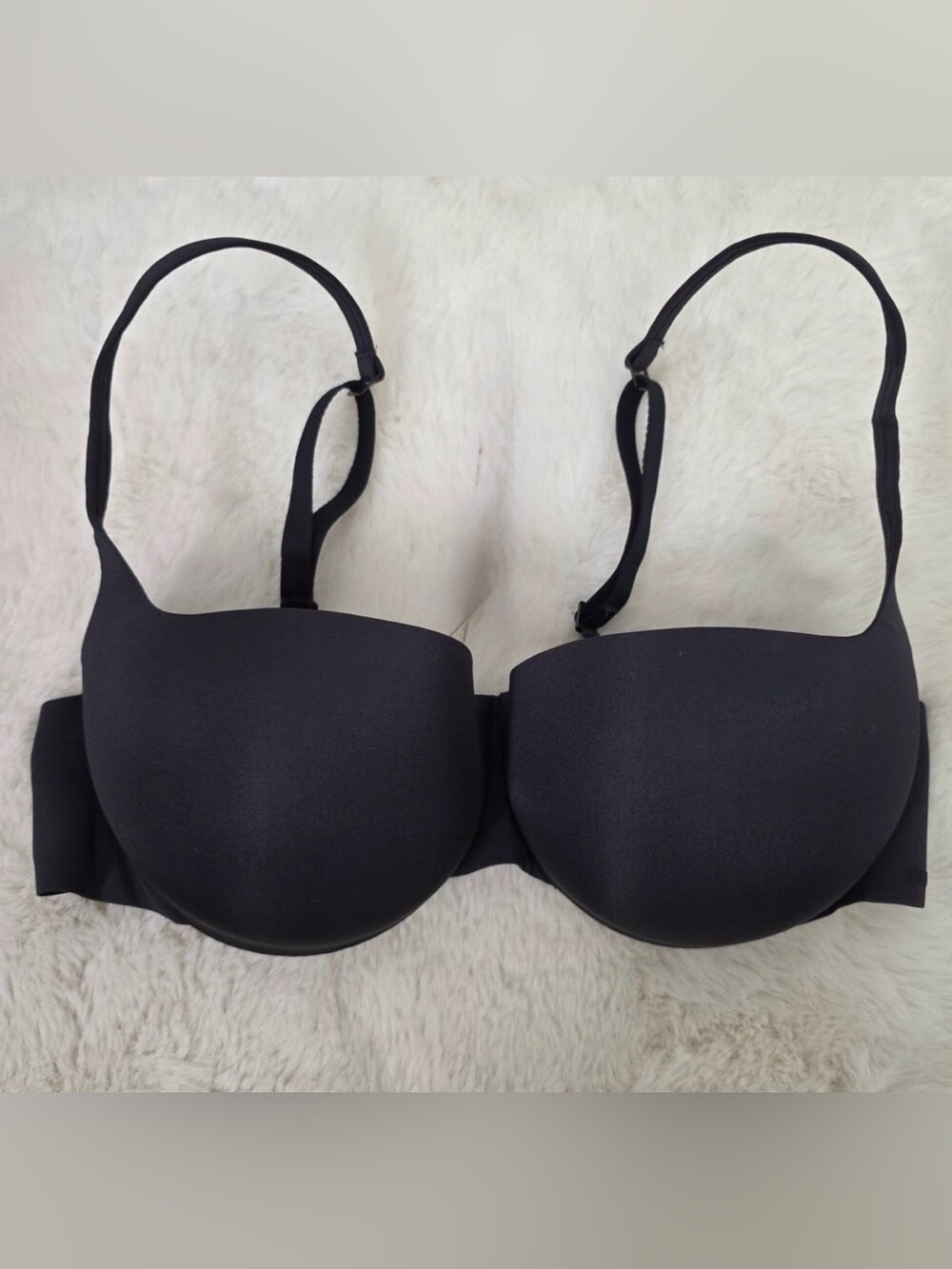 Skims Ultimate Push Up Balconette Bra Onyx Black 36B